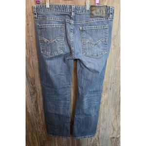 Rock & Roll Denim Blue Jeans Men Size 38x32 Revolver Slim Straight Western Rodeo
